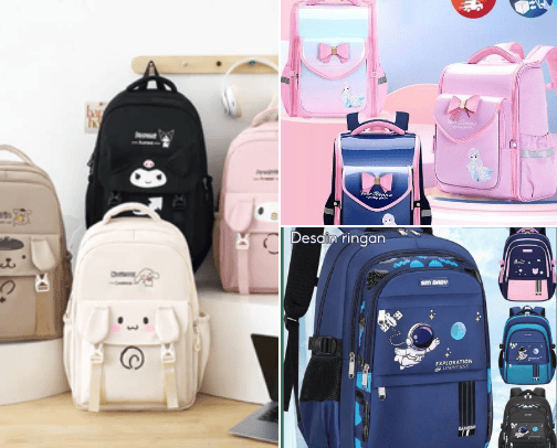 My favourite School bags for Kids cover photo collage