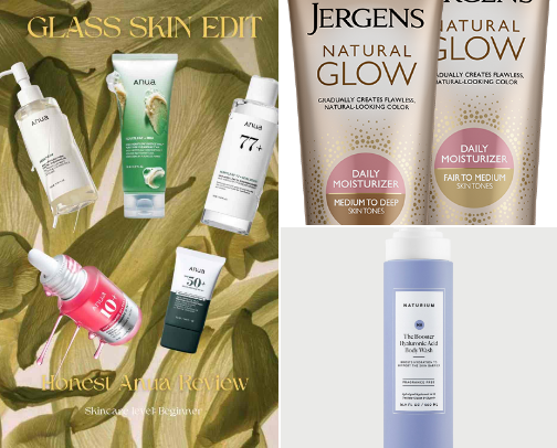 Skincare for brown & black skin cover photo collage