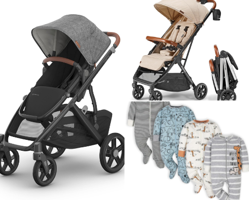 Baby equipment and kid cover photo collage
