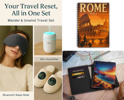 My Go-To Travel Essentials from Oceanfront Products ✈️✨ cover photo collage