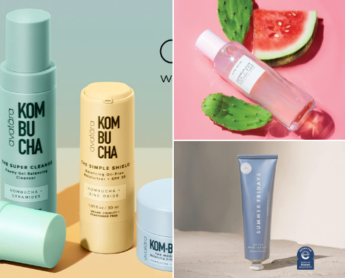 minimal skincare for dry skin cover photo collage