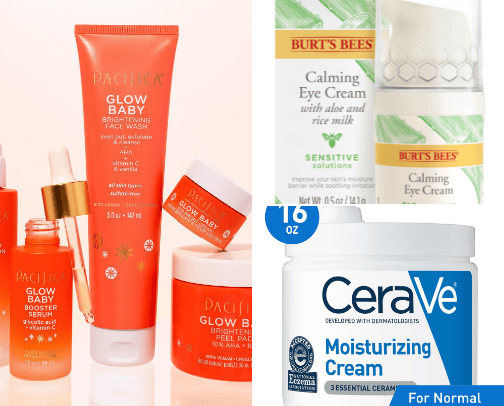 Skincare cover photo collage