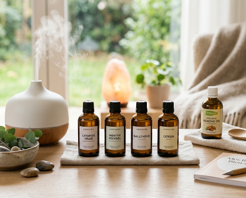 ​🌿 Ma Routine Aromathérapie : Équilibre, Énergie & Récupération cover photo collage