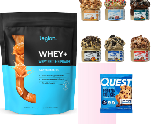 Protein Staples | Actually Use (Sweet-Treat Friendly) cover photo collage