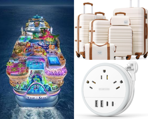 Top cruise items 🛳️ cover photo collage