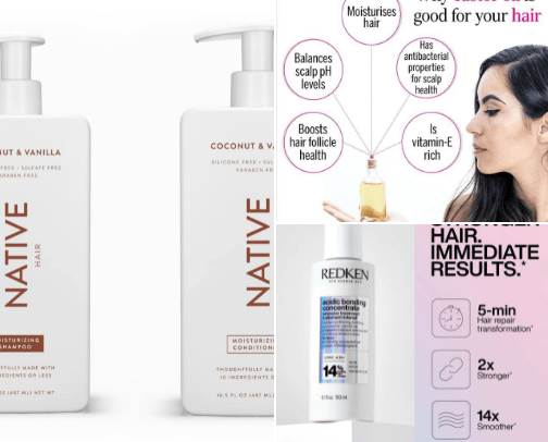 Hair Care cover photo collage