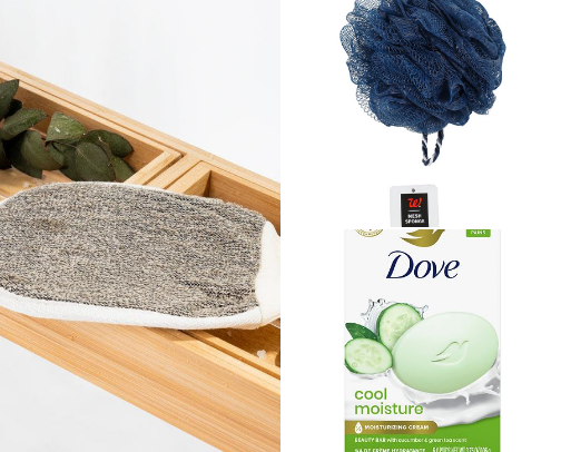 Shower routine cover photo collage