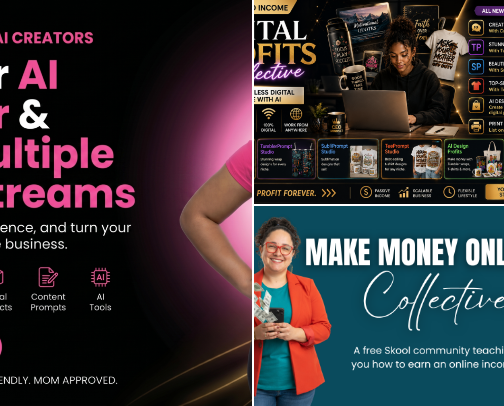 Free Creator Communities cover photo collage