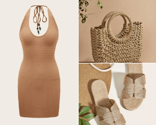 Nude summer cover photo collage