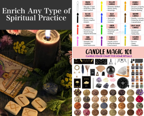 Wiccan items for beginners cover photo collage