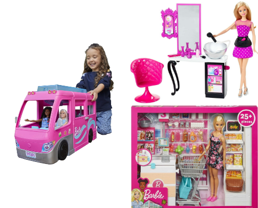 Barbie Playsets cover photo collage