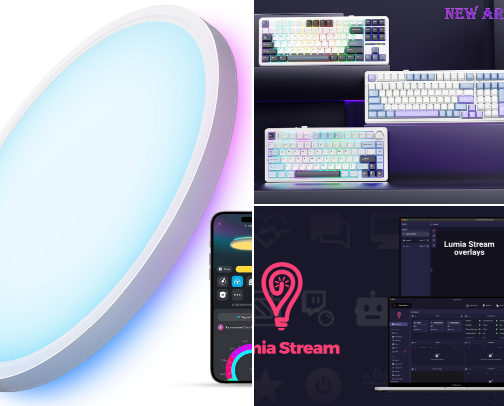 Streaming setup faves! cover photo collage