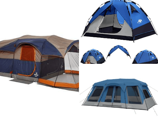 Camping cover photo collage