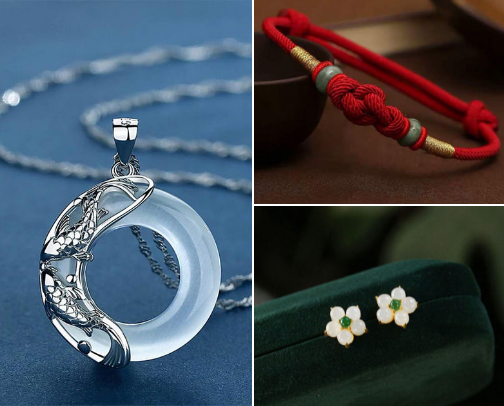 Jade Necklace Collection cover photo collage