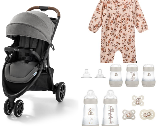Graco Oupace Baby stroller cover photo collage