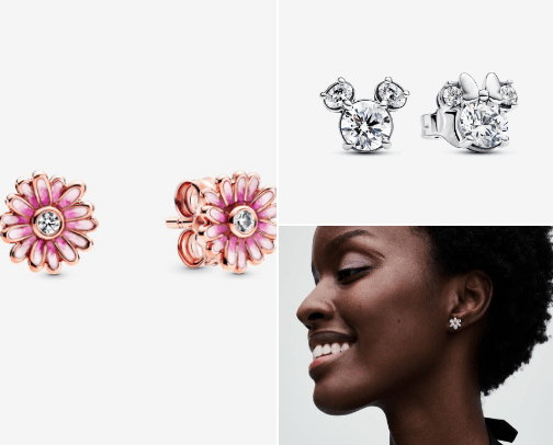 pandora earrings🌸 cover photo collage