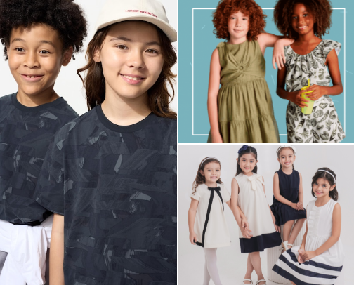 Kids fashion cover photo collage