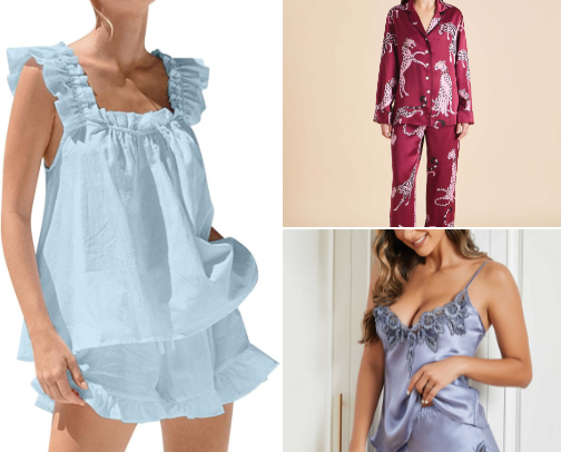 Feminine Sleepwear Set cover photo collage