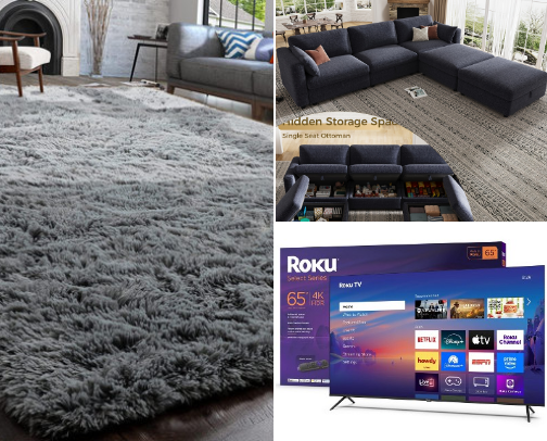 Cute, efficient & comfortable. Apartment Furniture on a Budget. cover photo collage