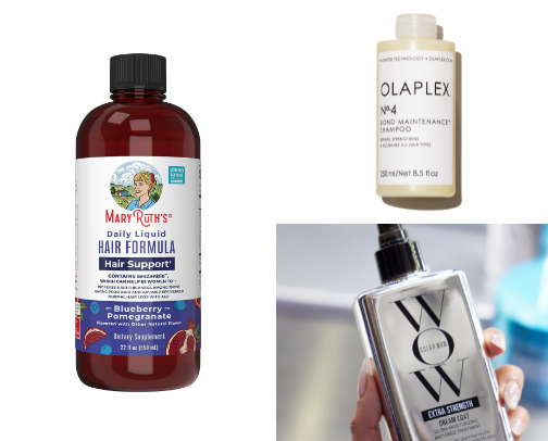 What I’m Using On My Hair Growth Journey cover photo collage