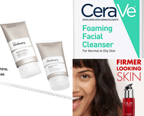Beauty and Skincare cover photo collage