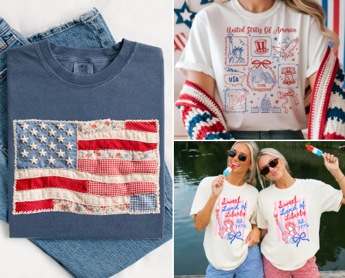 Stars, Stripes & Summer Finds cover photo collage