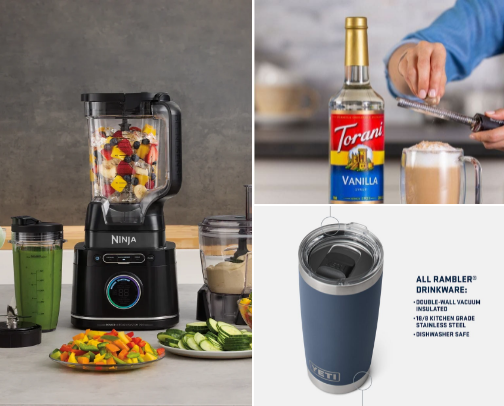 kitchen and home essentials! cover photo collage