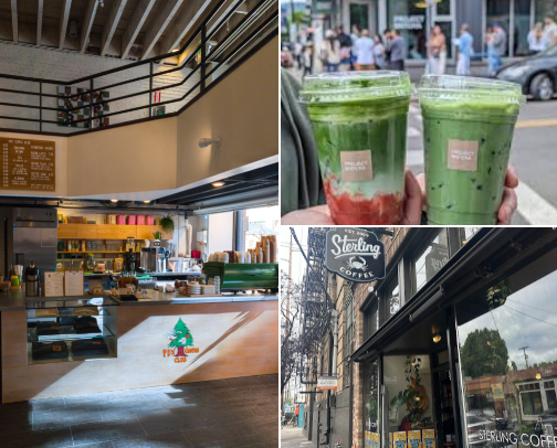 My Favorite Portland Area Coffee Shops cover photo collage