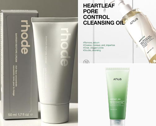skincare recs cover photo collage
