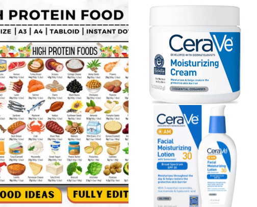 Skincare and Wellness cover photo collage