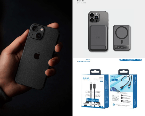 Accessories for iPhone cover photo collage