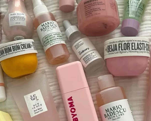 my skincare!! cover photo collage
