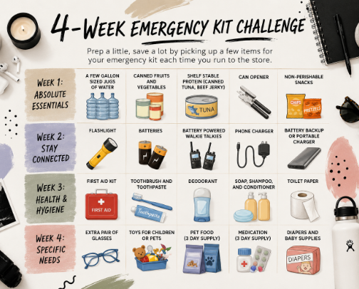 Emergency Supplies I Stock After Living Through Hurricane Helene cover photo collage