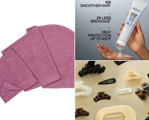My Favorite Hair Products and Accessories cover photo collage