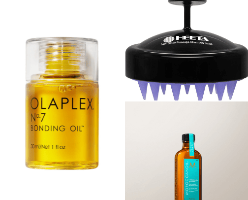 Hair products🫧 cover photo collage