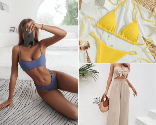 Aesthetic outfits for beach🌅 cover photo collage