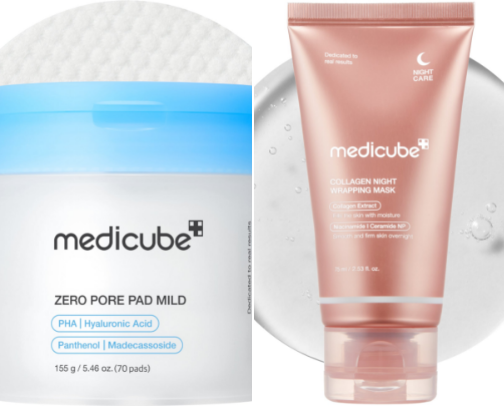 Medicube skin care cover photo collage