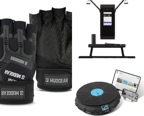 at home gym necessities cover photo collage