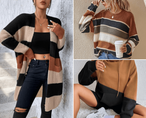 Women clothing cover photo collage