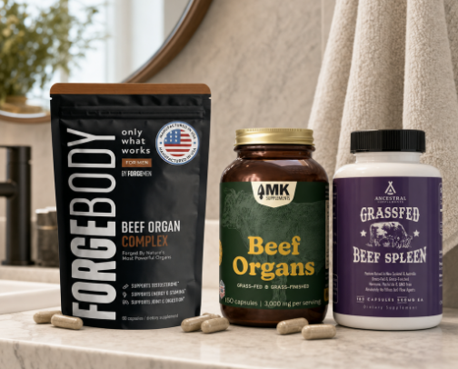 Nose to Tail: The Organ Supplement Cabinet 🥩✨ cover photo collage
