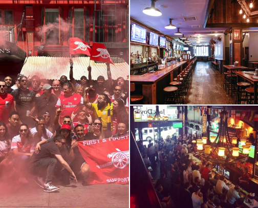 Where Arsenal Fans Actually Watch Football in NYC cover photo collage