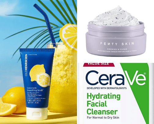 Skincare cover photo collage