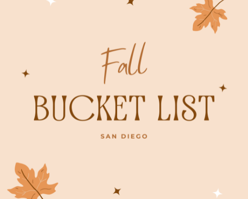 The Perfect Fall Bucketlist - San Diego cover photo collage