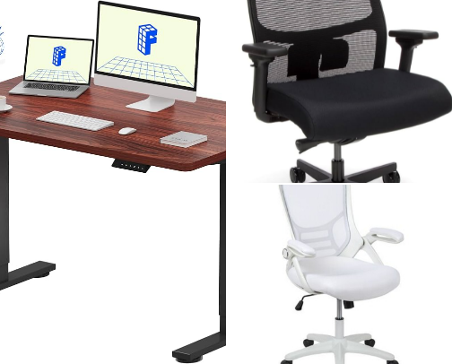 Comfortable Desk & Chair Picks for Work & Study cover photo collage