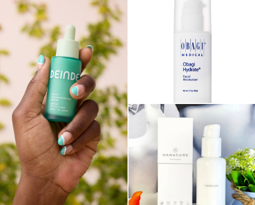 Curated Skincare Products cover photo collage