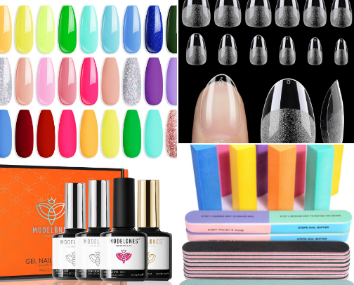 affordable gel-x nails starter kits cover photo collage