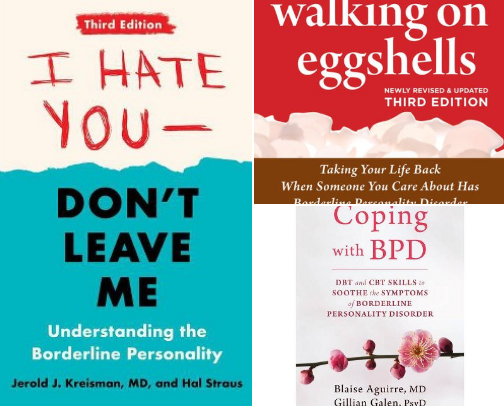 Borderline Personality Books for Therapists cover photo collage