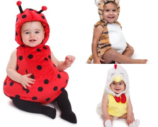 Halloween baby costumes cover photo collage