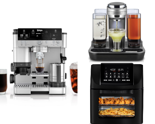 Kitchen appliances cover photo collage