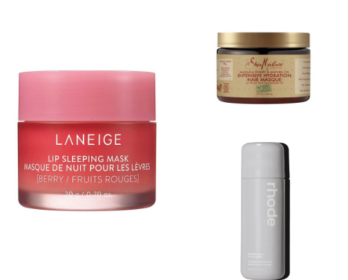 Hair care and skin care cover photo collage